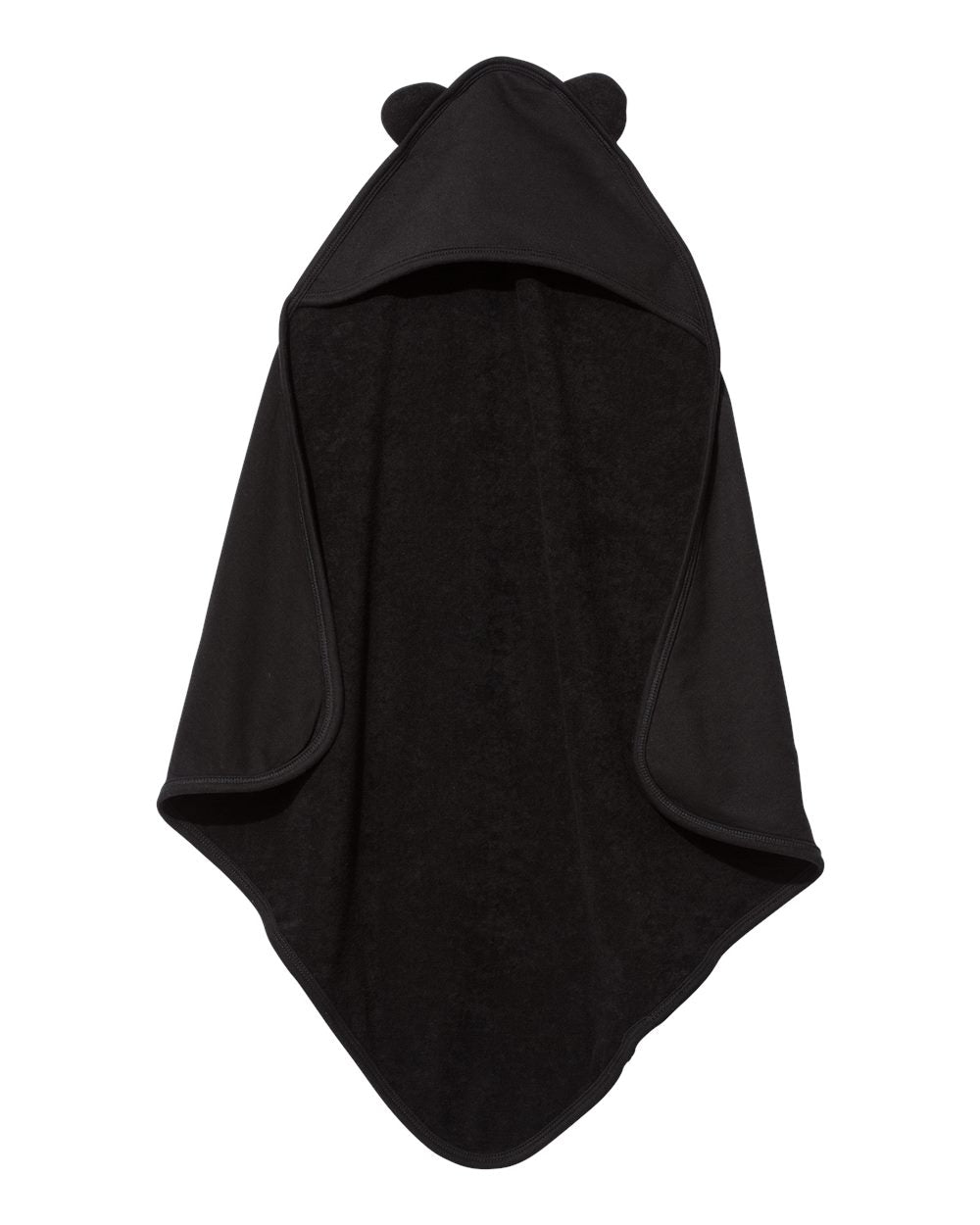 Baby / Toddler --- Hooded Towel with Ears, Black