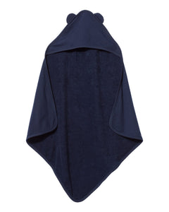 Baby / Toddler --- Hooded Towel with Ears, Navy