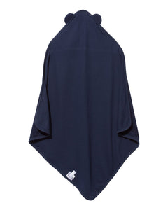 Baby / Toddler --- Hooded Towel with Ears, Navy