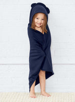 Load image into Gallery viewer, Baby / Toddler --- Hooded Towel with Ears, Navy