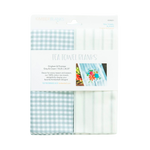 Load image into Gallery viewer, Tea Towels, Gingham & Pinstripe Grey-Cream, Set of 2