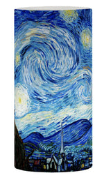 Load image into Gallery viewer, 6" Flameless LED Candle (with Remote Control), "Starry Night" by Vincent Van Gogh