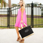 Load image into Gallery viewer, Cabana Tote (Black)