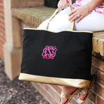 Load image into Gallery viewer, Cabana Tote (Black)