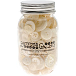 Load image into Gallery viewer, Buttons Mason Jars, Antique White