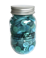 Load image into Gallery viewer, Buttons Mason Jars, Bali Blue