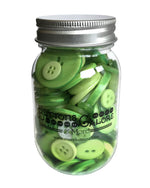Load image into Gallery viewer, Buttons Mason Jars, Greenery