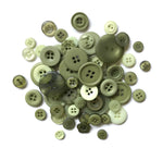 Load image into Gallery viewer, Buttons Mason Jars, Leafy Green