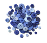 Load image into Gallery viewer, Buttons Mason Jars, Periwinkle Garden