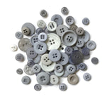 Load image into Gallery viewer, Buttons Mason Jars, Smokey Greys