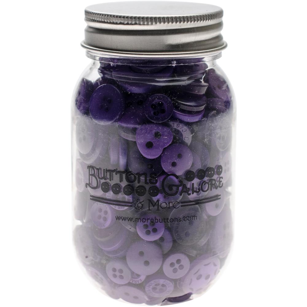 Buttons Mason Jars, Ultra Violet