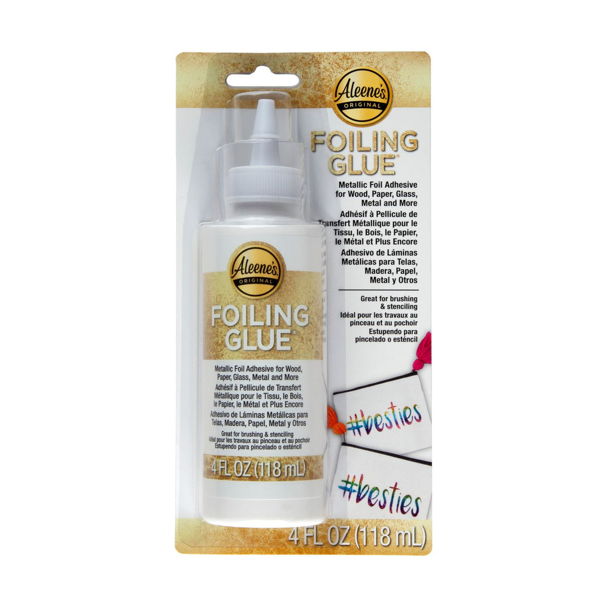 Foiling Glue, Metallic Foil Adhesive, 4 fl oz., Aleene's® – Blanks for  Crafters