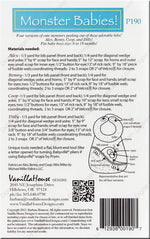 Load image into Gallery viewer, Monster Babies Bibs Patterns by Vanilla House Designs