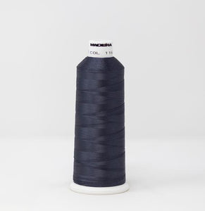 Obs. Gray Color, Classic Rayon Machine Embroidery Thread, (#40 Weight, Ref. 1241), Various Sizes by MADEIRA