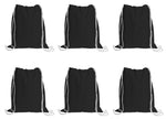 Load image into Gallery viewer, Sport Drawstring Bag, 100% Cotton, Black Color