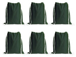 Load image into Gallery viewer, Sport Drawstring Bag, 100% Cotton, Forest Green Color