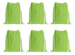 Load image into Gallery viewer, Sport Drawstring Bag, 100% Cotton, Lime Color