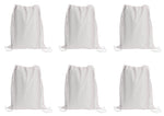 Load image into Gallery viewer, Sport Drawstring Bag, 100% Cotton, White Color