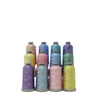 Load image into Gallery viewer, Pastel Colors: 1,100-yards Mini Snap Cones, Polyneon #40, Machine Embroidery Thread Collection, 12 units/pack by MADEIRA
