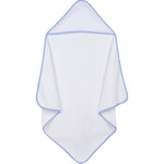 Load image into Gallery viewer, Embroidery Blank Set (Bib, Burp Cloth and Hooded Towel with Blue Gingham Border)