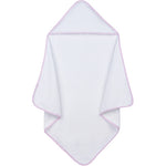 Load image into Gallery viewer, Embroidery Blank Set (Bib, Burp Cloth and Hooded Towel with Pink Gingham Border)
