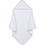 Load image into Gallery viewer, Embroidery Blank Set (Bib, Burp Cloth and Hooded Towel with Pink Gingham Border)