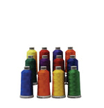 Load image into Gallery viewer, Basic Primary Colors: 1,100-yards Mini Snap Cones, Polyneon #40, Machine Embroidery Thread Collection, 12 units/pack by MADEIRA