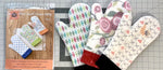 Load image into Gallery viewer, Hot Stuff Oven Mitt Printed Pattern by Around The Bobbin