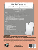 Load image into Gallery viewer, Hot Stuff Oven Mitt Printed Pattern by Around The Bobbin