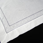 Load image into Gallery viewer, White Color Dinner Napkins (21" x 21") with Classic Swiss Dots