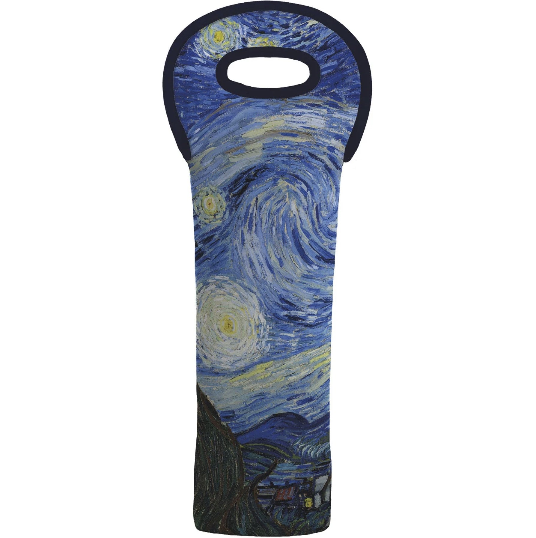 Single Wine Tote,    "Starry Night" by Vincent Van Gogh