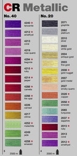 Load image into Gallery viewer, Color Card (CR Metallic Soft Touch Polyester Embroidery Thread) by MADEIRA