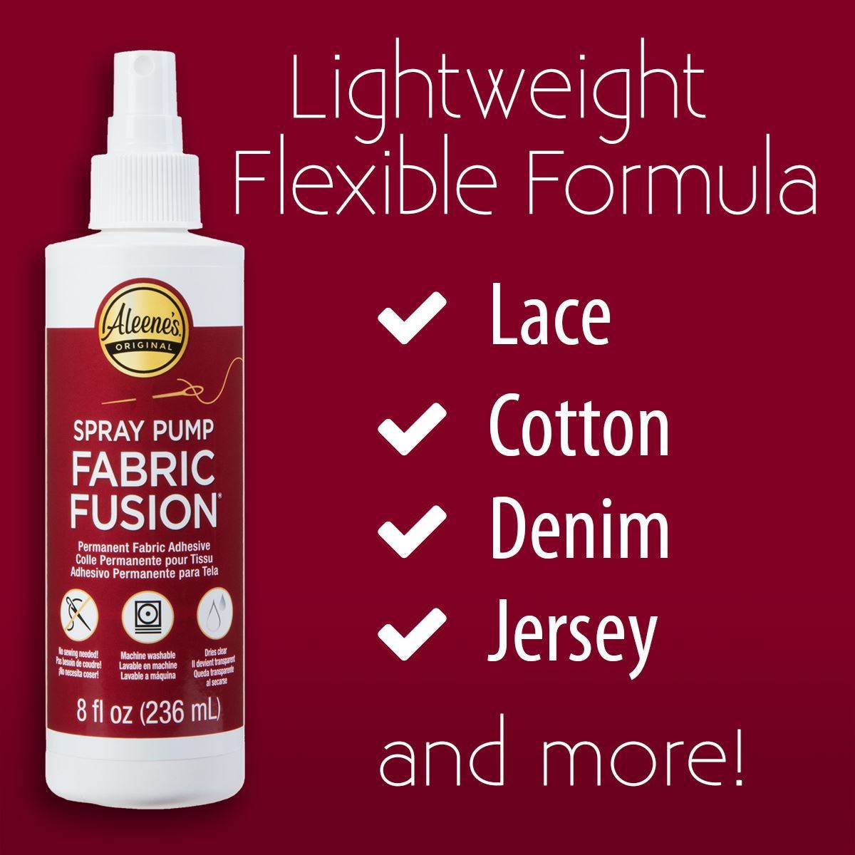 Quick Dry, Fabric Fusion Permanent Fabric Adhesive, Aleene's® Various –  Blanks for Crafters
