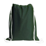 Load image into Gallery viewer, Sport Drawstring Bag, 100% Cotton, Forest Green Color