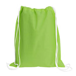 Load image into Gallery viewer, Sport Drawstring Bag, 100% Cotton, Lime Color