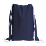 Load image into Gallery viewer, Sport Drawstring Bag, 100% Cotton, Navy Color