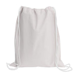 Load image into Gallery viewer, Sport Drawstring Bag, 100% Cotton, White Color