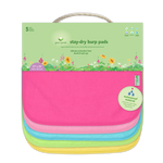 Load image into Gallery viewer, Embroidery Blanks, Stay - Dry Burp pads (5 packs), Pastel Colors by Green Sprouts