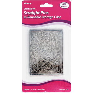 Straight Pins, Length 1-1/16″ (2.69 cm), Pack of 600 by Allary