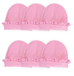 Load image into Gallery viewer, Sublimation Baby Beanie Hat with Ruffle Trim (Pink), 65% Polyester / 35% Cotton