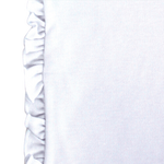 Load image into Gallery viewer, Sublimation Baby Burp Cloth with Ruffle Trim (White), 65% Polyester / 35% Cotton