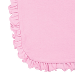 Load image into Gallery viewer, Sublimation Baby Burp Cloth with Ruffle Trim (Pink), 65% Polyester / 35% Cotton
