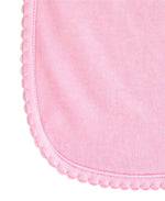 Load image into Gallery viewer, Sublimation Baby Burp Cloth with Scallop Trim (Pink), 65% Polyester / 35% Cotton
