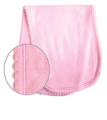 Load image into Gallery viewer, Sublimation Baby Burp Cloth with Scallop Trim (Pink), 65% Polyester / 35% Cotton
