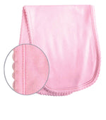 Load image into Gallery viewer, Sublimation Baby Burp Cloth with Scallop Trim (Pink), 65% Polyester / 35% Cotton