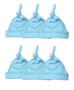 Load image into Gallery viewer, Sublimation Baby Knotted Beanie, (65% Polyester / 35% Cotton), Blue