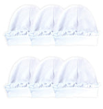 Load image into Gallery viewer, Sublimation Baby Beanie Hat with Ruffle Trim (White), 65% Polyester / 35% Cotton