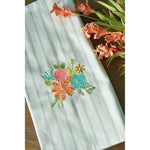 Load image into Gallery viewer, Tea Towels, Gingham & Pinstripe Grey-Cream, Set of 2