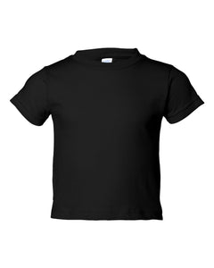 Toddler Jersey T-shirt, 100% Cotton, Black