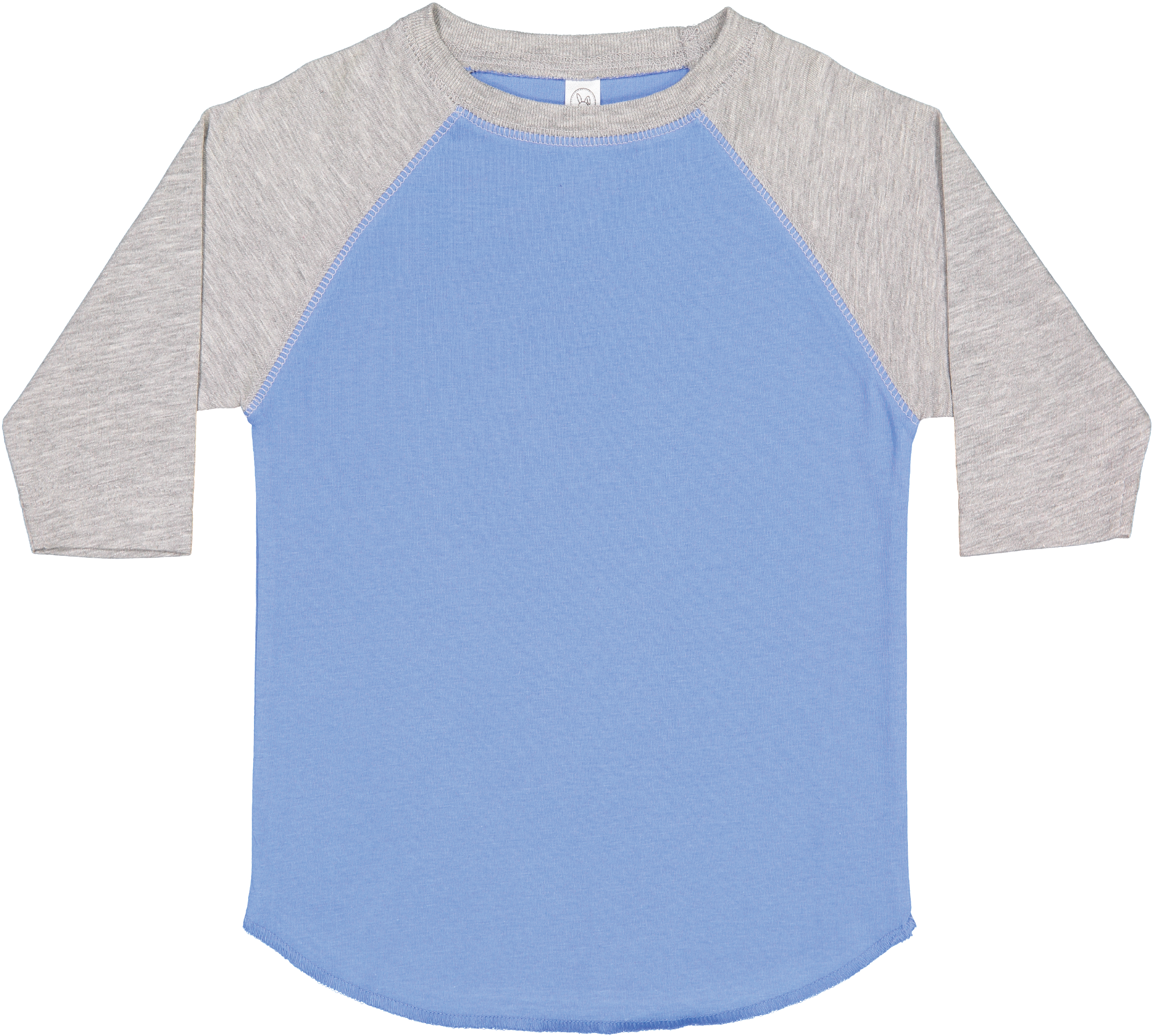 Toddler (Unisex) Raglan Baseball T-Shirt  (Carolina Blue & Vintage Heather)